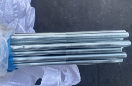 Threaded rod ,blue white zinc plated 