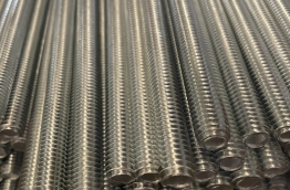 THREADED ROD ,WHITE ZINC PLATED 